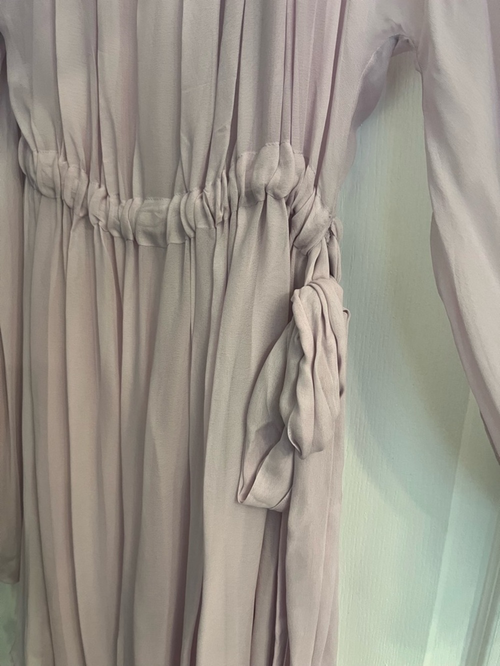 Emporio Armani Lavender Pleated Dress - Picture 6 of 15